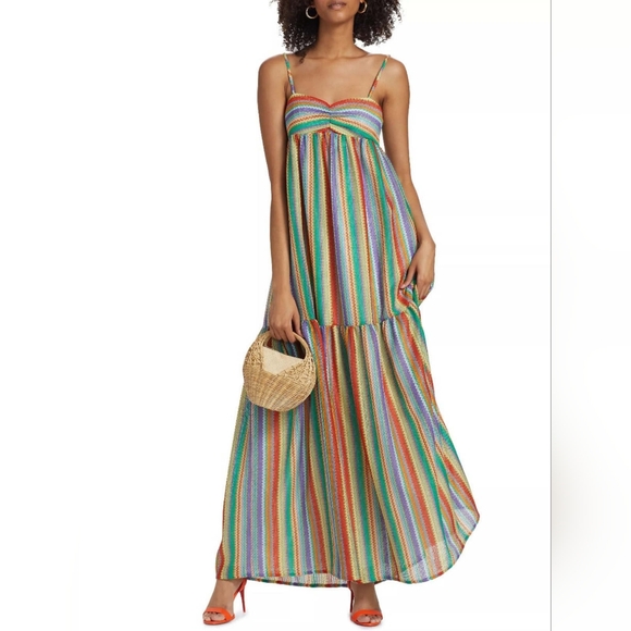 NEW Amanda Uprichard Sima Maxi Dress — Size Large - Picture 3 of 12